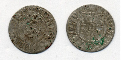 ПОЛЬША 3 ГРОША 1622 СЕРЕБРО 41-845