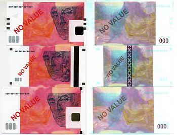 Франция набор из 5 банкнот ND ТNO VALUE, BDF, С РАЗЛИЧНЫМИ ВИДАМИ ЗАЩИТЫ бумага UNC (ПРЕСС) 7146-63-3-1