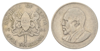 Кения 1 шиллинг 1966 Джомо Кениата KM 5 медно-никель 4704-115