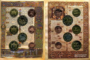 Лихтенштейн набор из 8 монет 2004 1 евроцент-2 евро, европробники, в оригинальном буклете UNC 00-00-00