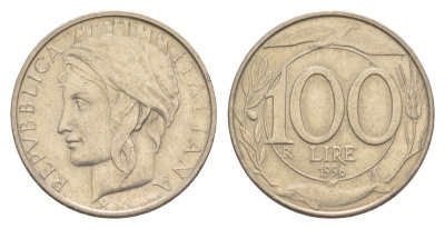 Италия 100 лир 1996 R KM 159 медно-никель 4633-756