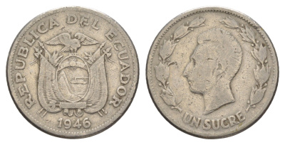Эквадор 1 сукре 1946 KM 78.2 никель 83-141