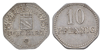 Ланген-Швальбахе 10 пфеннигов ND Funck 271.2, Men18 17960.2 железо aUNC 4643-935