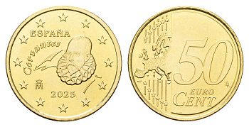 Испания 50 евроцентов 2025 тираж 2.500 экземпляров KM 1149 нордик BU 4670-1242