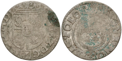 Польша 3 полкера (3 полторака - 1 крейцер) ND (1620-1627) Сигизмунд III Ваза (1587-1632) KM 41 серебро 4158-747