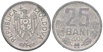 Молдавия 25 бань (бани) 2004 KM 3 алюминий 4621-565