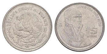 Мексика 1 песо 1984 KM 496 нержавеющая сталь 4656-1226