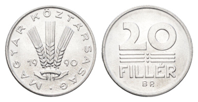 Венгрия 20 филлеров 1990 BP KM 676 алюминий UNC 4668-212