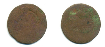 РОССИЯ 1 КОПЕЙКА 1759 медь 61-253