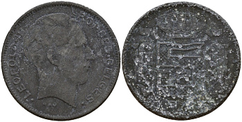 Бельгия 5 франков ND (1941-1946) DES BELGES, Леопольд III (1934-1947) KM 130 цинк 4161-957