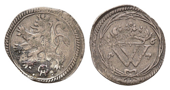 Гессен-Кассель 1 альбус 1657 AG, Вильям VI (1637-1663) KM 235 серебро 1530-743