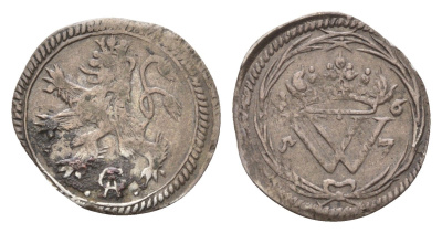 Гессен-Кассель 1 альбус 1657 AG, Вильям VI (1637-1663) KM 235 серебро 1530-743