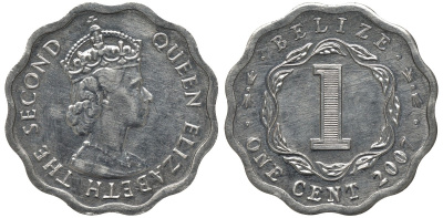 Белиз 1 цент 2007 KM 18 алюминий UNC M35-06