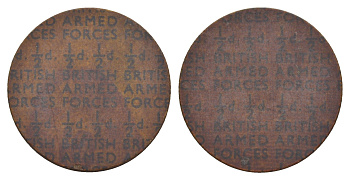 Великобритания, NAAFI (военно-морской флот) 1/2 пенни D (1940-1948) бакелит 4638-143