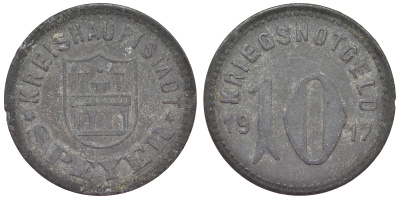 Германия, Шпайер 10 пфеннигов 1917 Рейнлянд-Пфальц, нотгельд Funck 513.2 цинк 4119-1015
