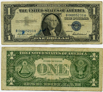 США 1 доллар 1957 Джордж Вашингтон, Priest, Anderson Pick 419 бумага 00-00