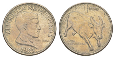 Филиппины 1 писо 1985 KM 243.1 медно-никель 4646-851