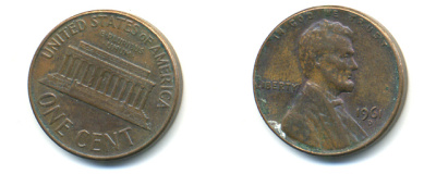 США 1 цент 1961 D, Авраам Линкольн KM 201 медь цинк 86-159