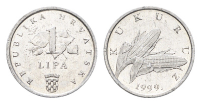 Хорватия 1 липа 1999 нечетный год KM 3 алюминий aUNC 4659-659