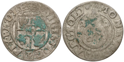 Польша 3 полкера (3 полторака - 1 крейцер) 1622 Сигизмунд III Ваза (1587-1632) Gorecki B.22, KM 41 серебро 4158-868