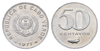 Кабо-Верде 50 сентаво 1977 KM 16 алюминий UNC 4678-1114