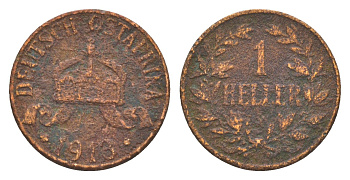 Германская Восточная Африка 1 геллер 1913 KM 7 бронза 4647-1156