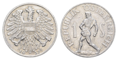 Австрия 1 шиллинг 1957 KM 2871 алюминий 4525-722