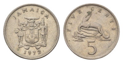 Ямайка 5 центов 1972 KM 46 медно-никель 4643-648