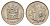 ЮАР 20 центов 1973 герб, цветок протея, редкий год KM 86 никель UNC 4693-315