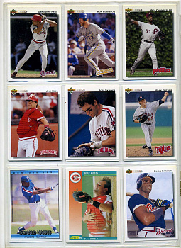 США КАРТОЧКИ БЕЙСБОЛЬНЫЕ 9 штук разных 7501-54