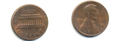 США 1 ЦЕНТ 1985 D, ЛИНКОЛЬН KM 201b цинк плакированный медью UNC 179-412