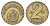 Венгрия 2 форинта 1975 KM 591 латунь 4706-1014