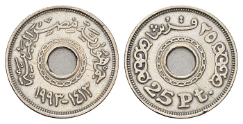 Египет 25 пиастров 1993 KM 734 медно-никель 4673-732