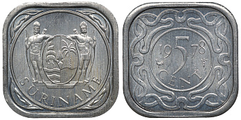 Суринам 5 центов 1978 KM 12.1a алюминий UNC 4118-557