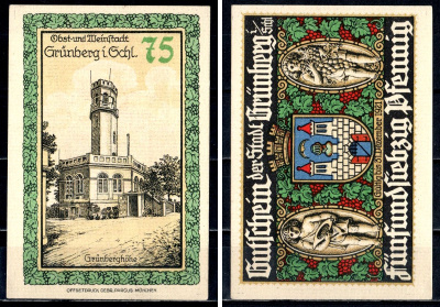Грюнберг (Силезия) 75 пфеннигов ND 7556-19-2-1