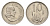 ЮАР 10 центов 1965 Ян ван Рибек (1619-1677), Suid Africa, легенда на африкаанс, цветок алоэ KM 68.2 никель 4687-333