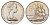 Новая Зеландия 50 центов 1977 Елизавета II (1952-2022), птичка киви KM 37 медно-никель BU 51-1313