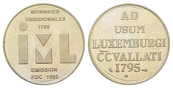 Люксембург жетон "200-летие осады города" 1995 вес 2,3 гр, диаметр 30 мм медно-никель UNC 3897-1231