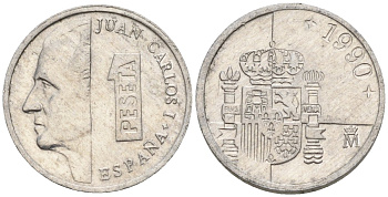 Испания 1 песета 1996 Хуан Карлос I (1975 - 2014) KM 832 алюминий 4154-516