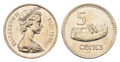 Фиджи 5 центов 1981 KM 29 медно-никель 4687-1153