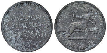 Австрия жетон 1946 удачи в первом году свободы, ребенок с клевером на санках цинк 4121-145