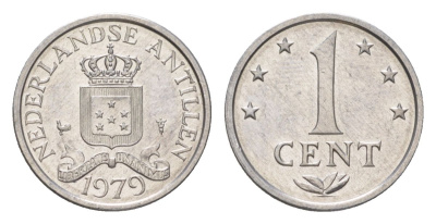 Нидерландские Антильские острова (Нидерландские Антилы) 1 цент 1979 Юлиана (1948-1980) KM 8a алюминий UNC 4627-663
