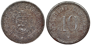 Германия, округ Айблинг 10 пфеннигов ND Бавария, нотгельд Funck 7.2 железо 4119-952