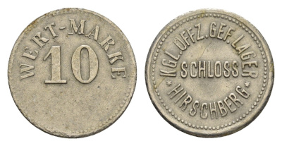 Хиршберг 10 пфеннигов ND Лагерь для военнопленных офицеров Men05 11627.2, Men18 14554.2 железо 1531-933