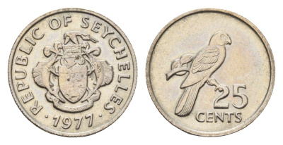 Сейшельские острова (Сейшелы) 25 центов 1977 год-тип KM 33 медно-никель UNC 4669-351