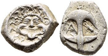 Древняя Греция, Фракия, Аполлония Понтика драхма V-IV вв. до н.э. серебро 00-000-00