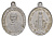 Франция религиозный медальон с изображением Викентия де Поля ND Дева Мария, размер 24x21 мм, вес 0,94 гр алюминий 4655-228