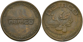 США жетон для игрового автомата 2000 Пакман, диаметр 22 мм, вес 3,85 гр TC?95676 латунь 4571-356