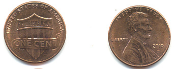 США 1 ЦЕНТ 2010 D ЛИНКОЛЬН KM NEW цинк плакированный медью UNC 179-624