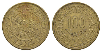 Тунис 100 миллимов 1983 AH 1403 KM 309 латунь 4656-813